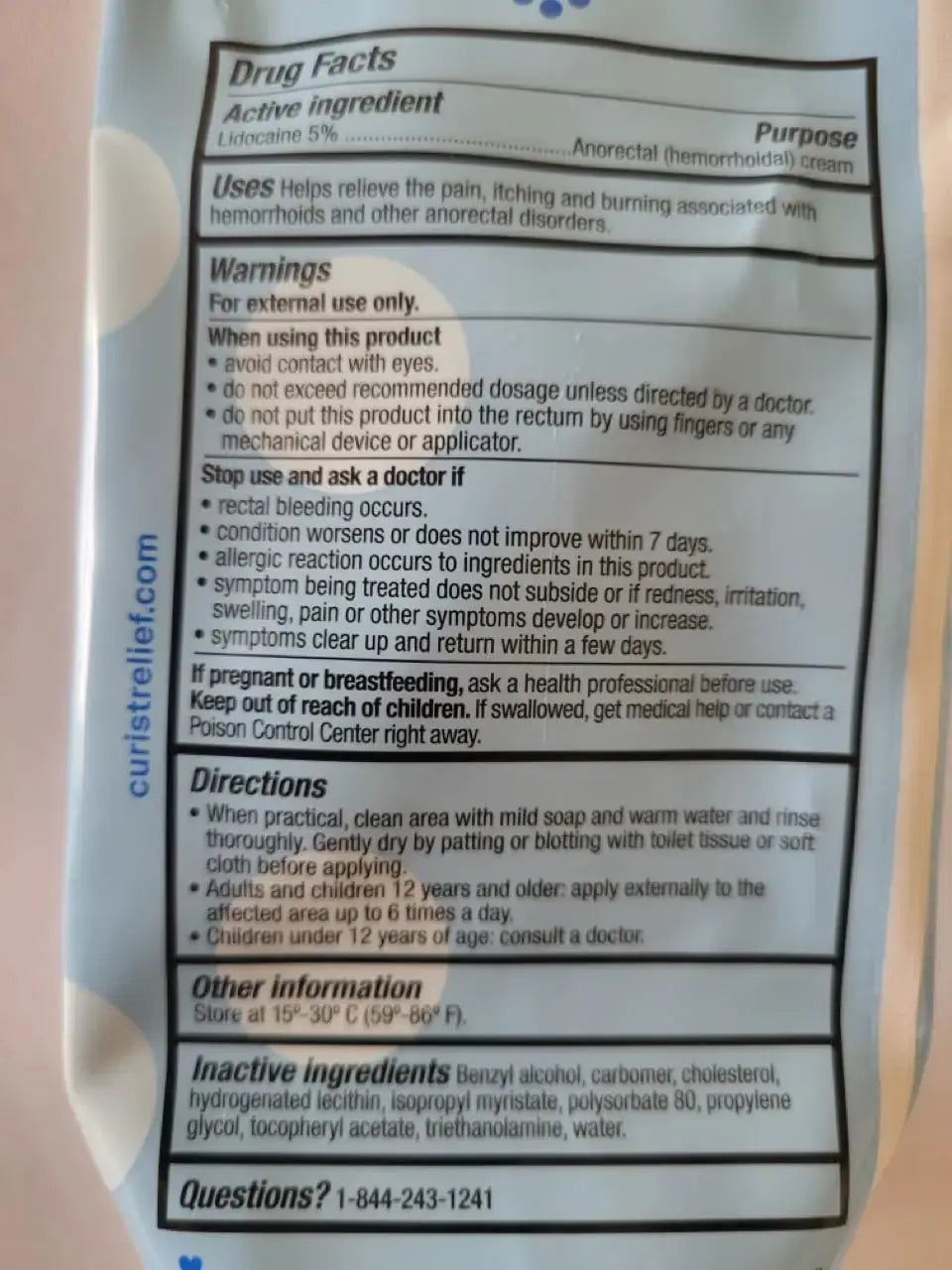 Curist 5% Lidocaine Numbing Cream - 6 oz (170 g) XL Tube - Soothing Numbing Cream for Temporary Discomfort, Itching, and Burning from Hemorrhoids Lidocaine 5% (1 Pack - 6 oz Tube) CuristAu supplements