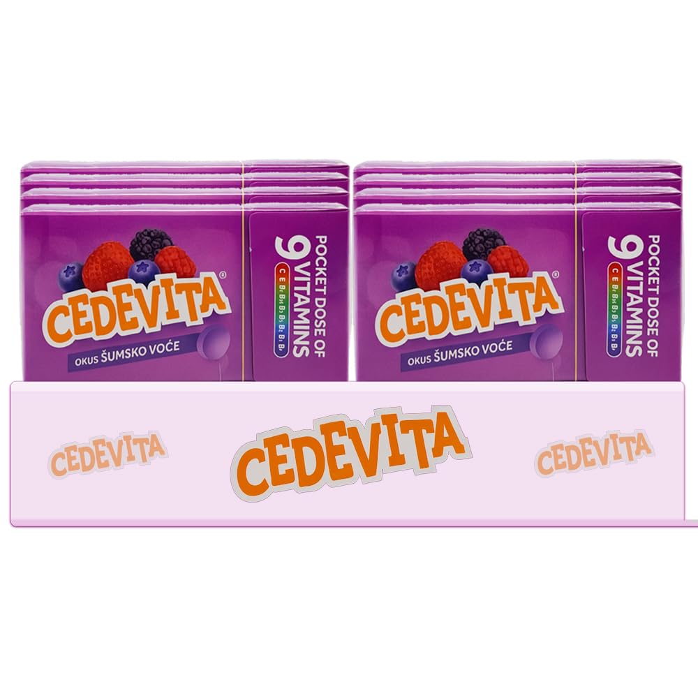 Cedevita Multivitamin Healthy and Sweet Candies - Pack of 8 (Forest Fruit) SORINAUS supplements