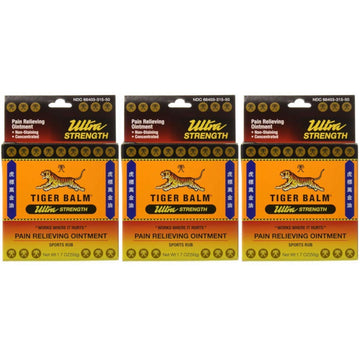 Tiger Balm Sport Rub Pain Relieving Ointment, Ultra Strength 1.70 oz (Pack of 3) Tiger BalmAu supplements