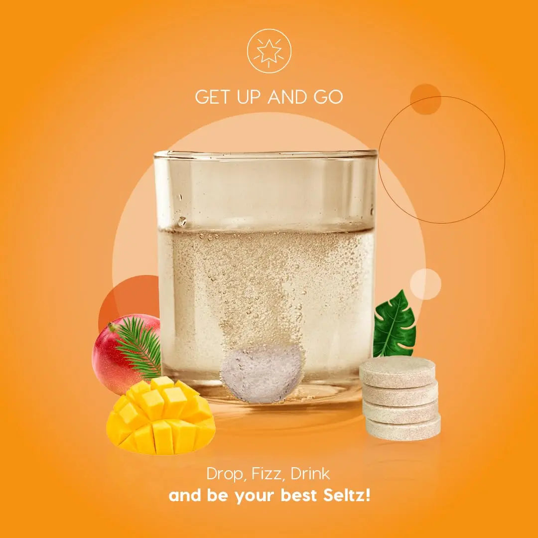 Seltz® Get Up and Go – Effervescent Multivitamin with Lutein for Daily Energy, Eye Health & Antioxidant Support SeltzAu supplements