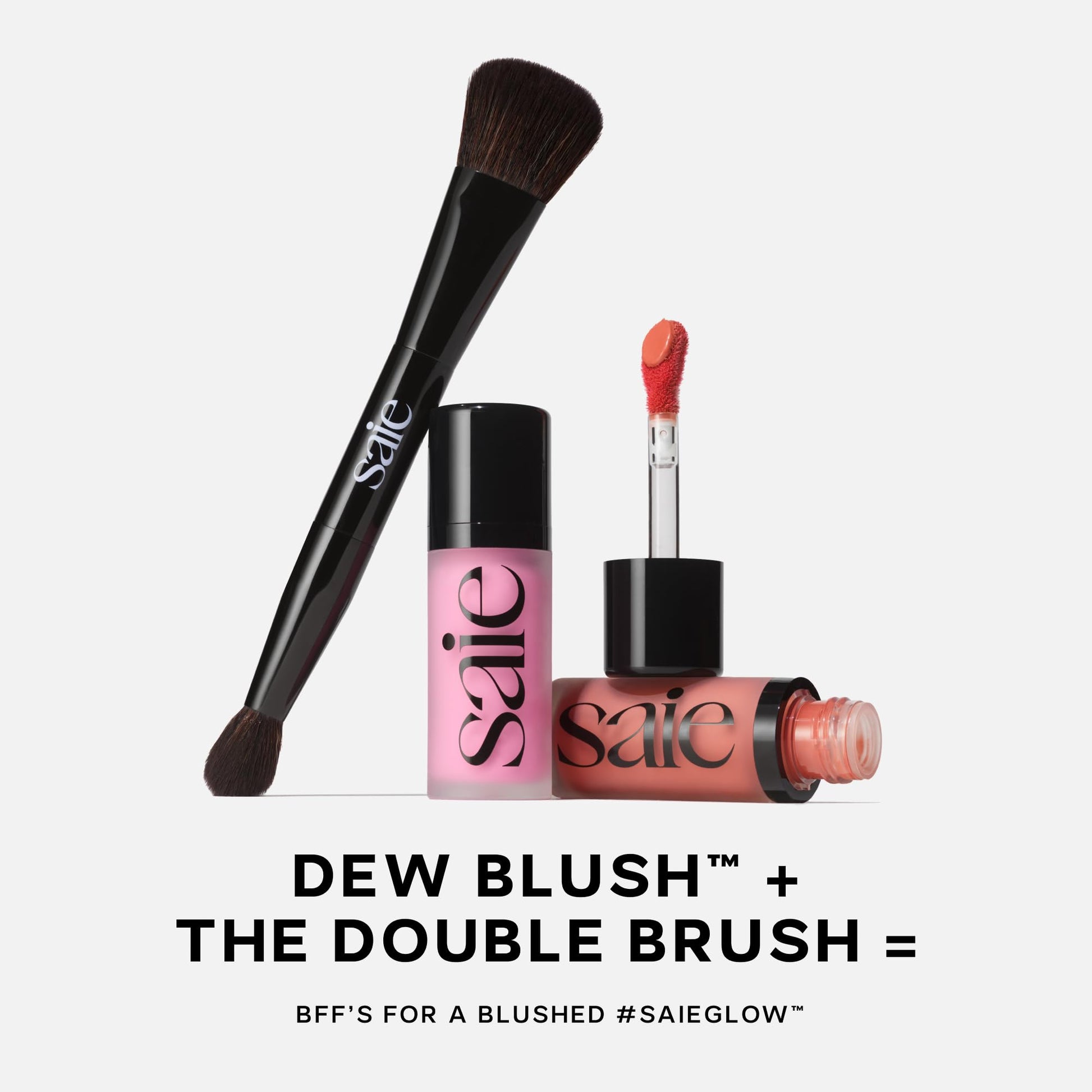 Saie Dew Liquid Blush for Cheeks - Hydrating Cream Blush Stick with a Blendable + Buildable Formula - Skincare Infused Dewy Cheek Tint for a Natural Flush - Glowy Makeup Essential - Lady (.40 oz) SaieAu supplements