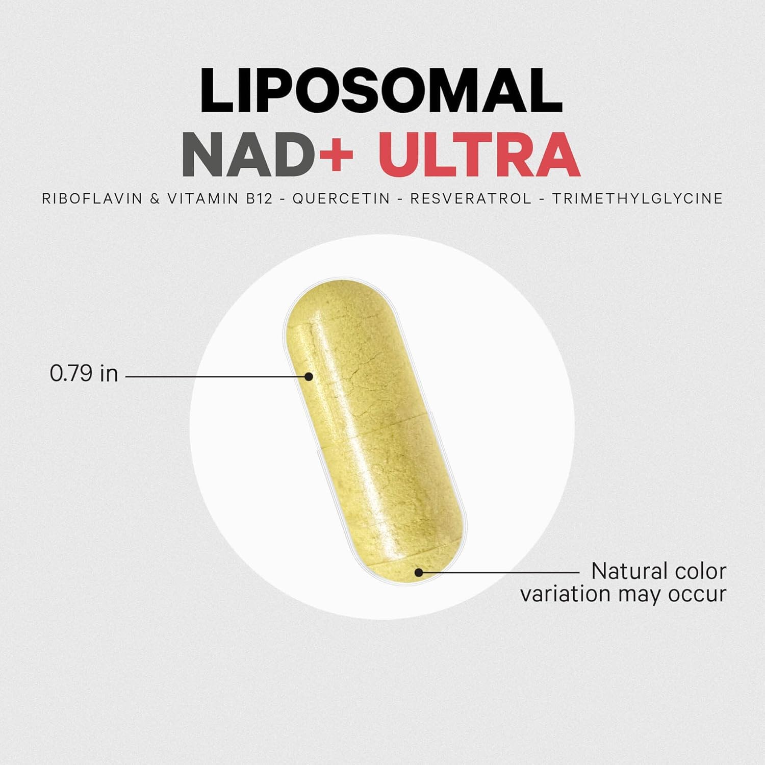 Codeage Liposomal NAD+ with Resveratrol & Vitamin B - NAD Plus Ultra for Energy & Healthy Aging Support - NAD Vitamin Supplement with Quercetin, Betaine, Riboflavin - Bioavailable - 90 Capsules CodeageAu supplements