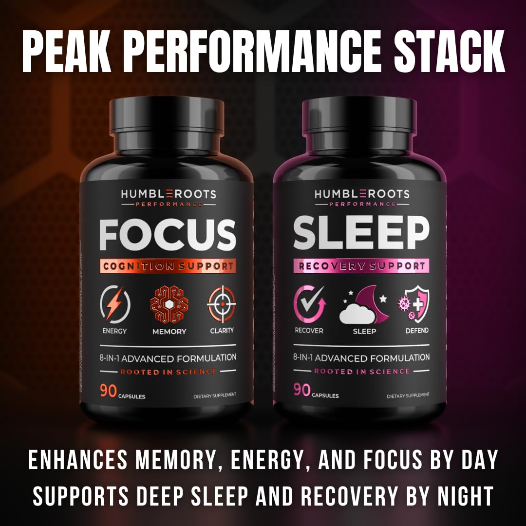 Advanced Nootropic Brain Supplement for Energy, Memory, & Focus | Lion's Mane, Caffeine, L-Theanine, and 5 Additional All-Natural Ingredients to Improve Cognitive Health (90 Capsules) HUMBLEROOTS PERFORMANCEAu supplements
