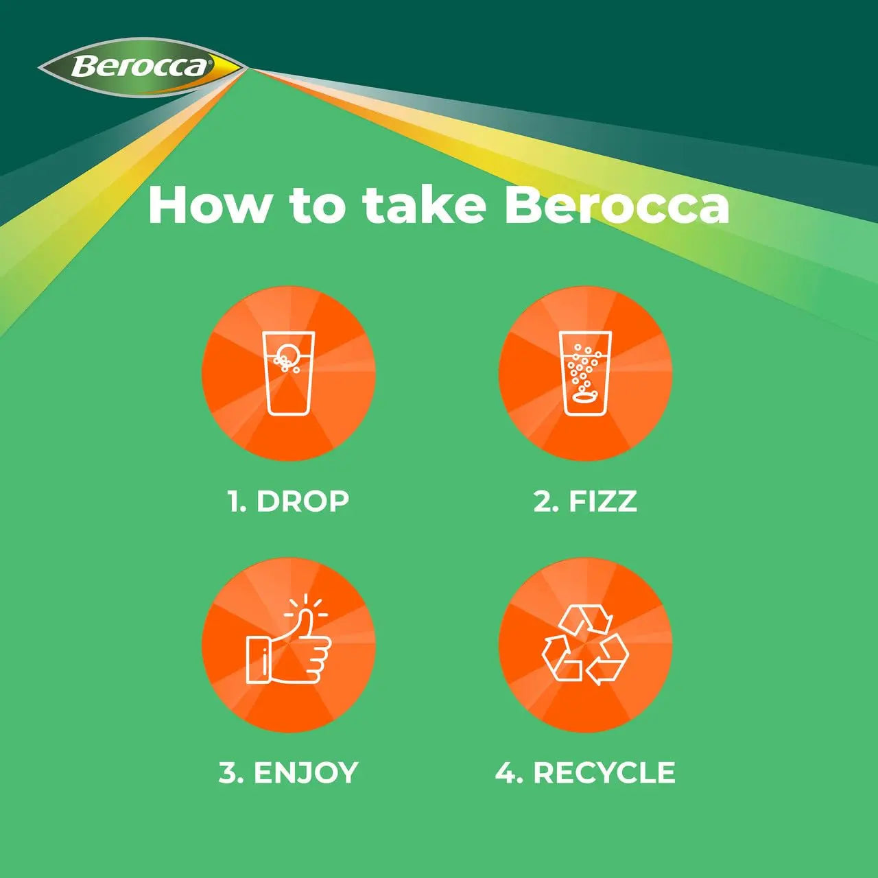 Berocca Energy Vitamin B & C Orange Flavour Effervescent Tablets 60 Pack BeroccaAu supplements