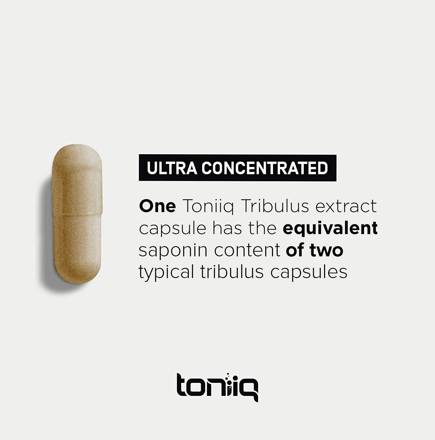 Toniiq Ultra High Strength Tribulus Capsules - 95% Steroidal Saponins - 1300mg Concentra ToniiqUS supplements