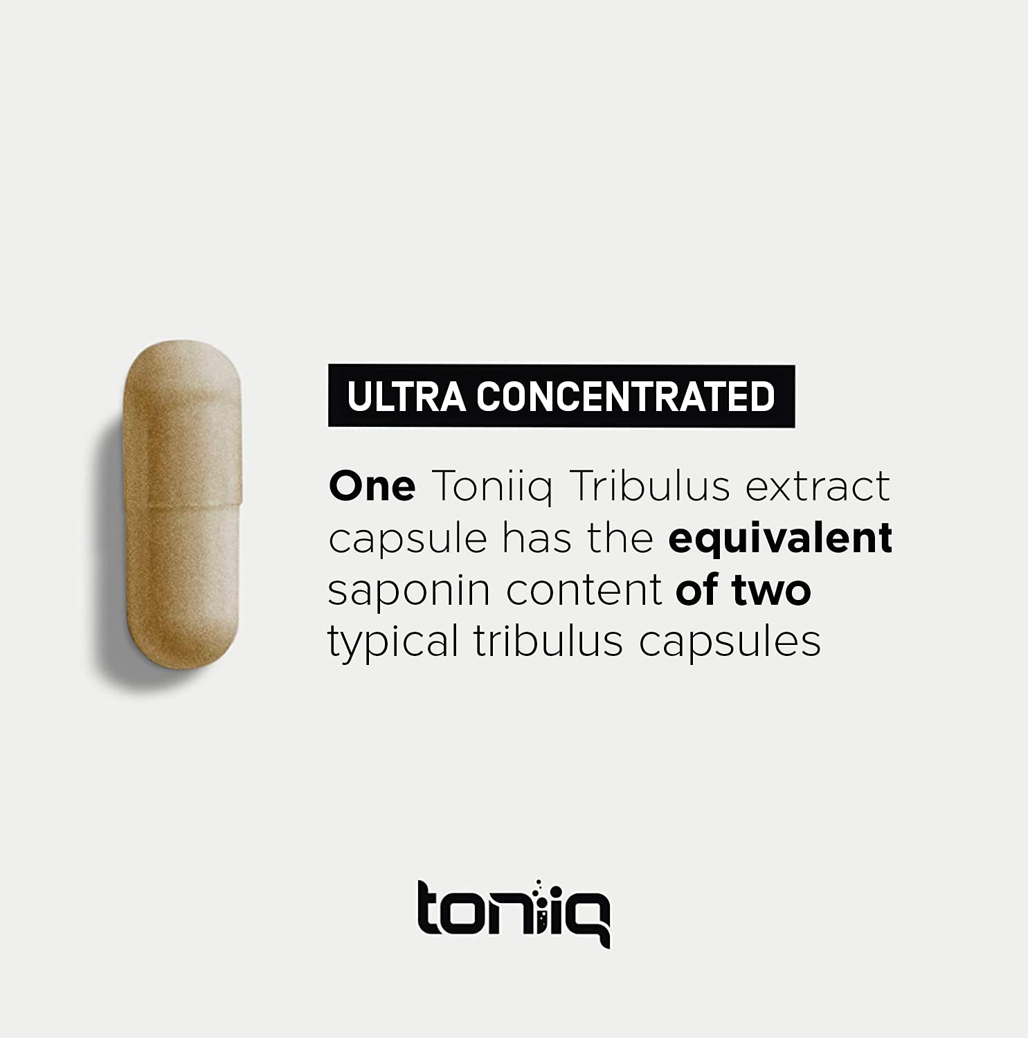 Toniiq Ultra High Strength Tribulus Capsules - 95% Steroidal Saponins - 1300mg Concentra ToniiqUS supplements
