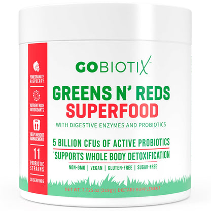 GOBIOTIX Super Greens Powder with Organic Spirulina - Superfood Supplement GOBIOTIXUS supplements