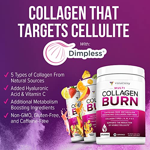 Hydrolyzed Collagen Peptides Powder for Women - Slimming Multi Collagen Burn Ultimate VitauthorityUS supplements