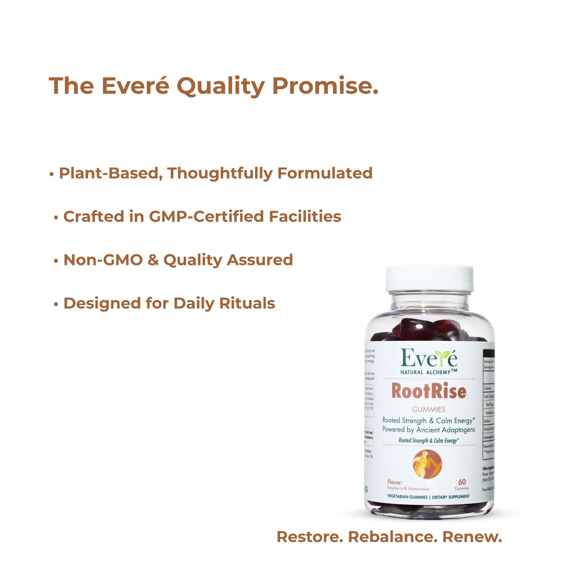 The EverÉ Natural Alchemy Evere RootRise Gummies - Shilajit + Ashwagandha Gummies The EverÉ Natural AlchemyAu supplements