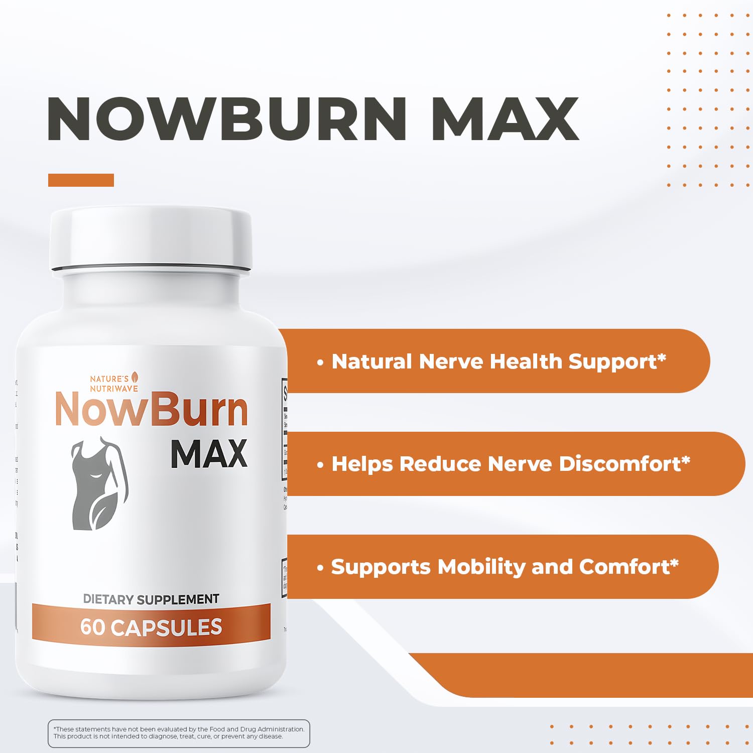 NowBurn Max – Natural Capsule Supplement with Garcinia Cambogia – Non-GMO, Easy to Take, Manufactured in USA in GMP-Certified Facility – 60 Capsules, 1 Month Supply Nature’s NutriWaveAu supplements