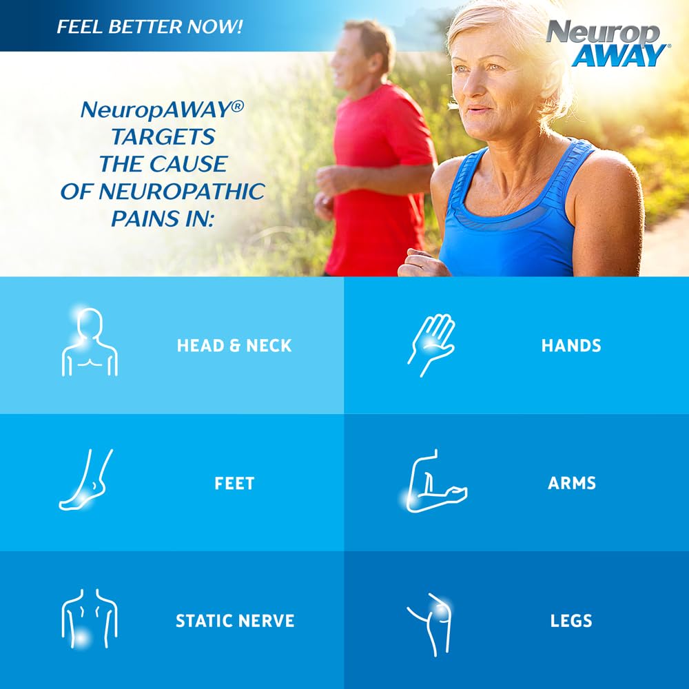 NeuropAWAY Nerve Support Formula, a Patented, Clinically Proven Formula to Strengthen Nerve Health NeuropAWAYAu supplements