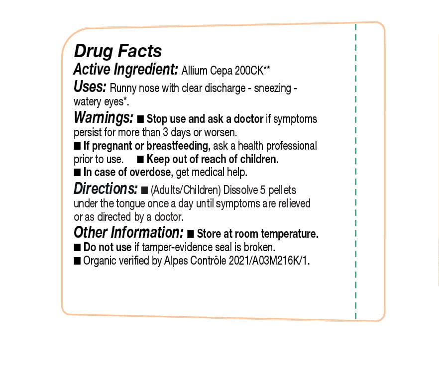 OLLOIS Allium Cepa 200ck Organic & Lactose-Free Homeopathic Medicine, 80 Pellets (Pack of 1) OLLOÏSAu supplements
