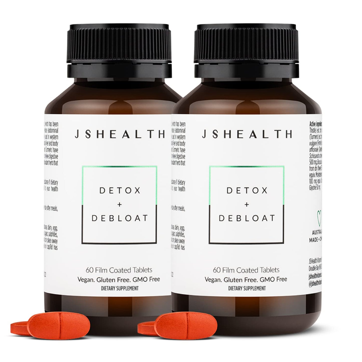 JSHealth Vitamins Detox and Debloat Liver Health Formula | Liver Detox Pills | Debloating JSHealthUS supplements
