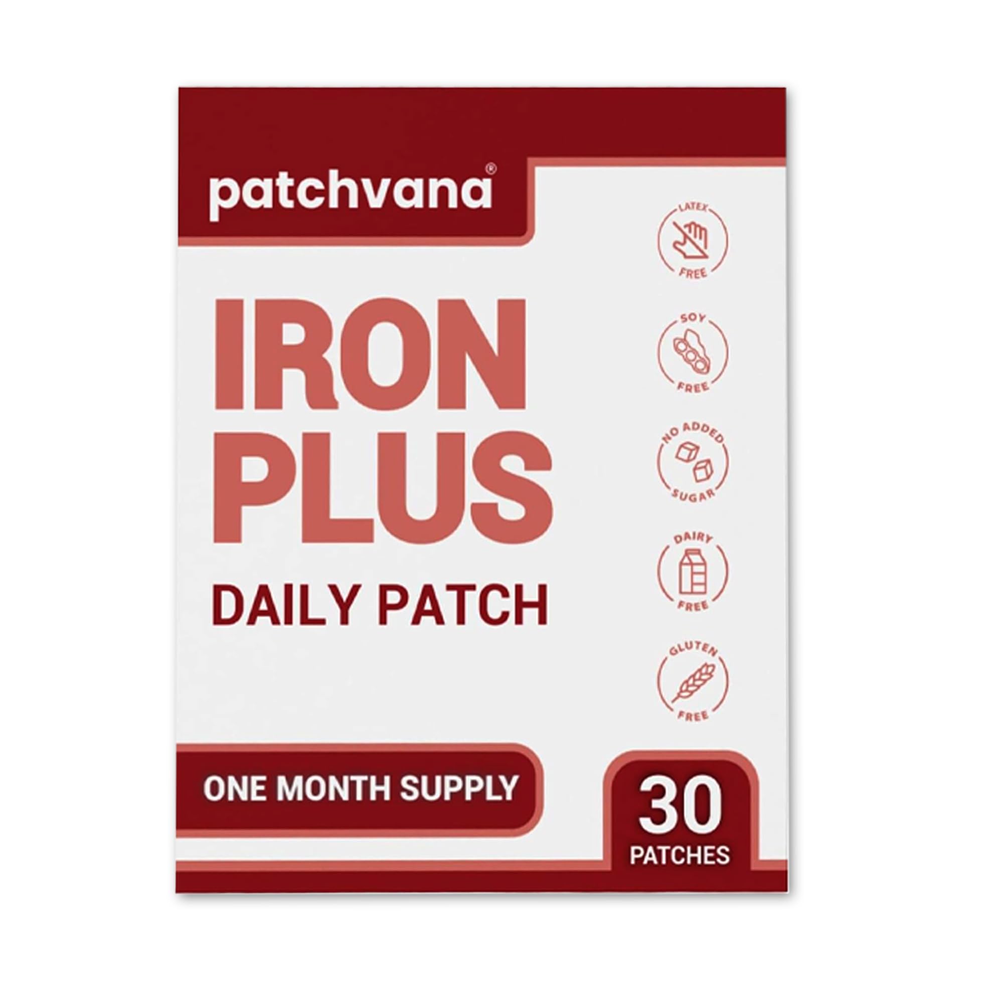 Patchvana Iron Plus Patch for Women & Men, 1 Month Supply, 30 Patches PatchvanaAu supplements