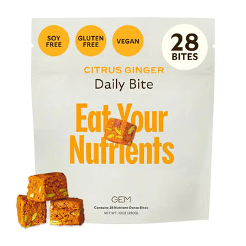 GEM Daily Bite for Women & Men, with 20+ Vitamins, Minerals & Superfoods Like Zinc, Vitamin D, B-Complex, K, Turmeric, Fiber & Prebiotics GEMAu supplements