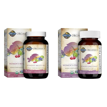 Garden of Life Organics Vitamins for Women 40+ - 60 Tablets and Once Daily Multi - 30 Tablets Garden of LifeAu supplements