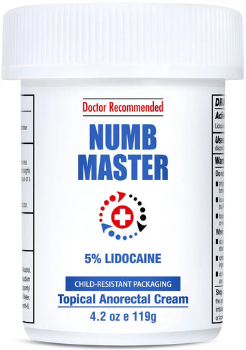 Clinical Resolution Numb Master 5% Lidocaine Cream Fast-Acting OTC anesthetic for Pain, Itch, Burns & Hemorrhoids with Vitamin E & Aloe for Soothing Relief Maximum Strength 4.2 Ounce Clinical ResolutionAu supplements