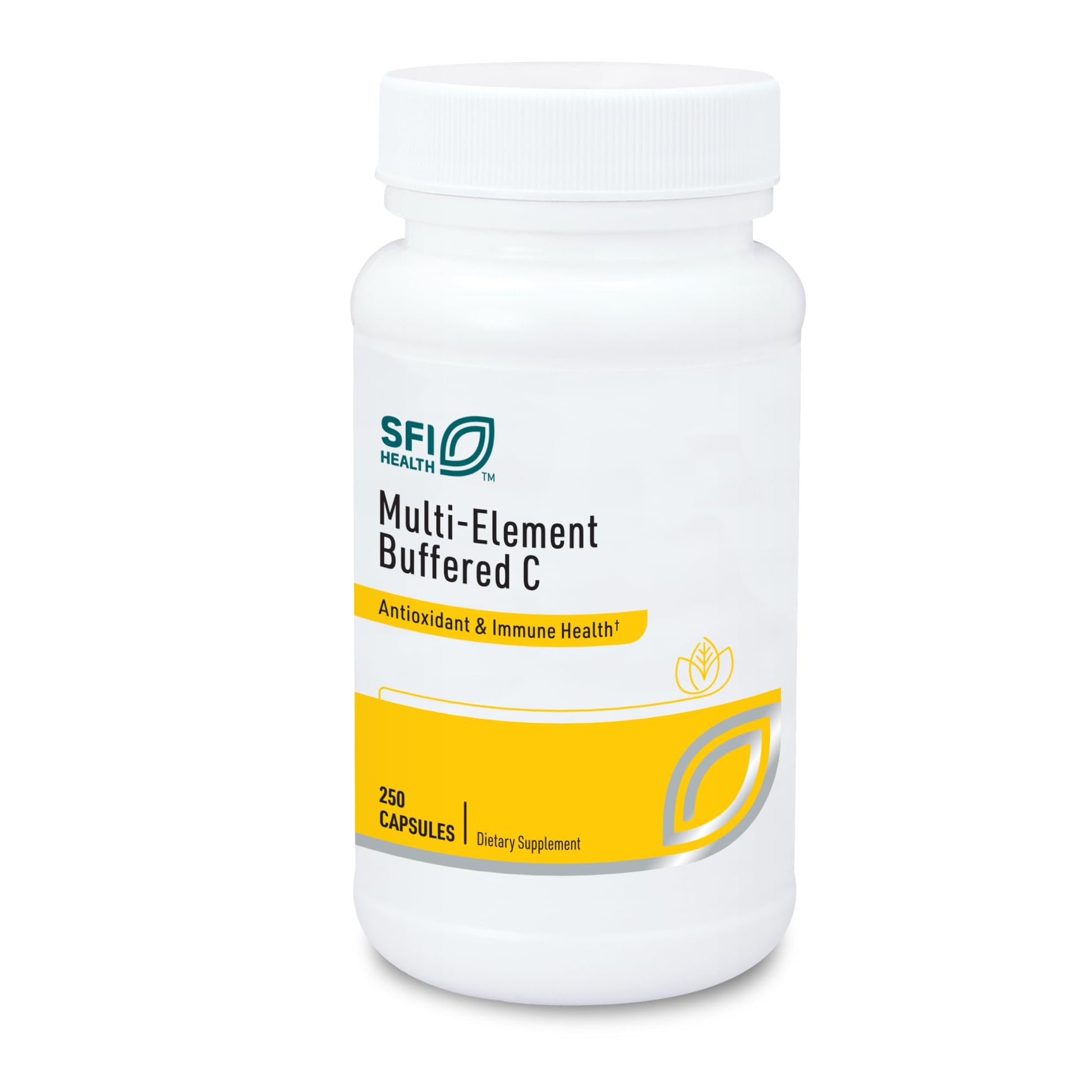 SFI Health Klaire Labs Buffered Vitamin C Capsules with Quercetin Bioflavonoids & L-Glutathione to Support Immune Function & Antioxidant Protection - Hypoallergenic & Gentle on Stomach (250 Capsules) SFI HealthAu supplements