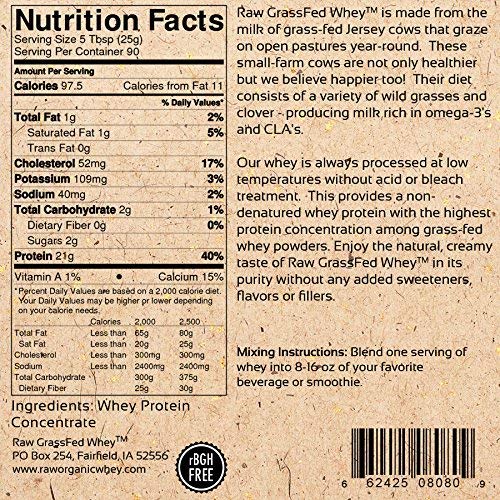 100% Raw Grass Fed Whey - Happy Healthy Cows, COLD PROCESSED Undenatured Raw Organic WheyUS supplements