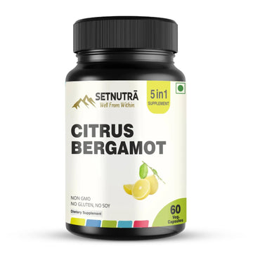 SETNUTRA Well From Within 5 in 1 Citrus Bergamot Supplement with Black Chokeberry Olive Leaf Niacin & Black Pepper | Heart Health Support Antioxidant Boost | Non GMO Gluten Free Capsules (60 Count) SETNUTRA Well From WithinAu supplements