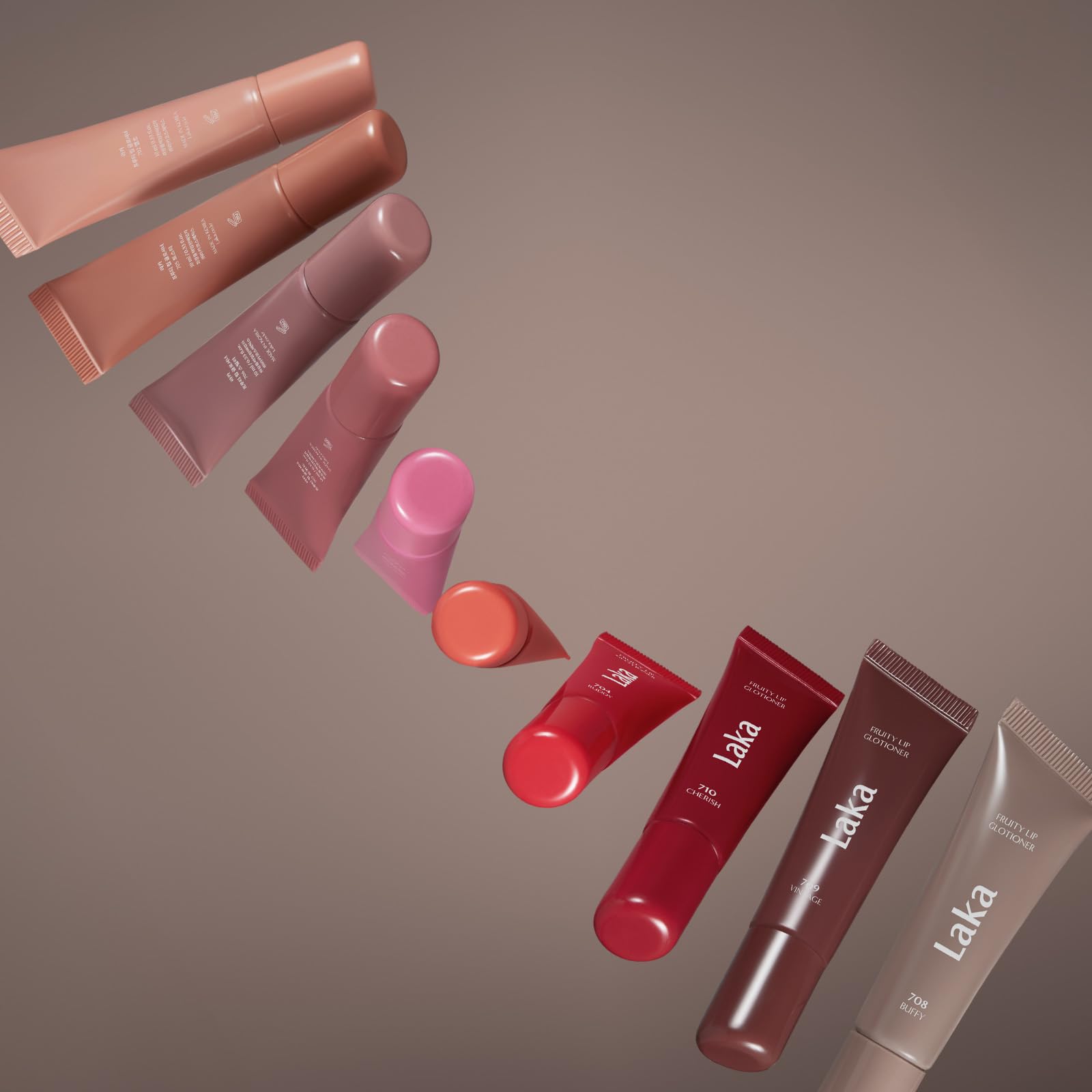 Laka Fruity Lip Glotioner, 10ml/0.33 fl.oz, Lip Gloss with High Shine Vivid Colors, Jelly tip for Hygienic & Easy Application, K-Beauty (#703 Apri) LakaAu supplements