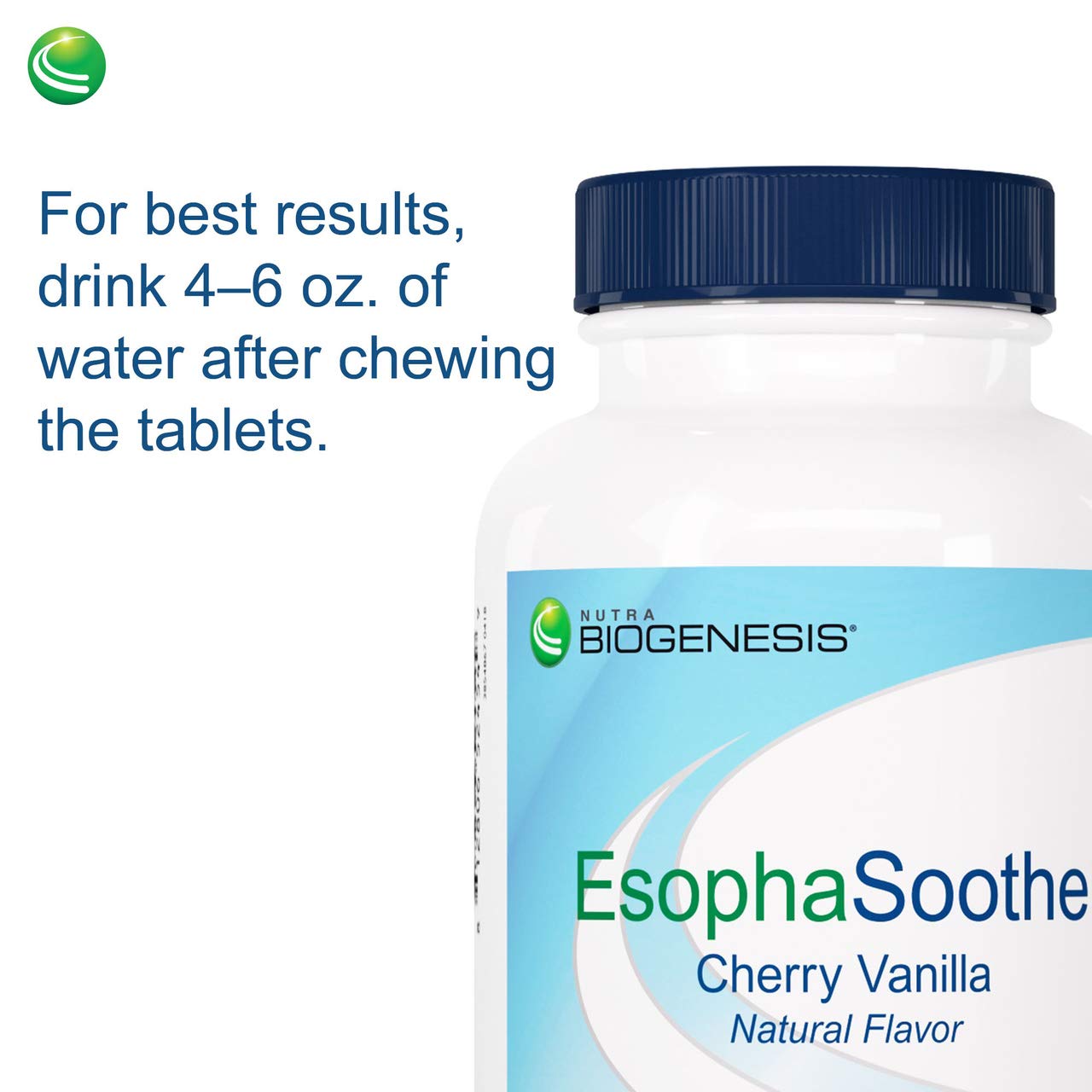 Nutra Biogenesis EsophaSoothe - Chewable Esophogeal Support with Magnesium, Potassium & Calcium for Men & Women - 60 Tablet Chews Nutra BioGenesisAu supplements