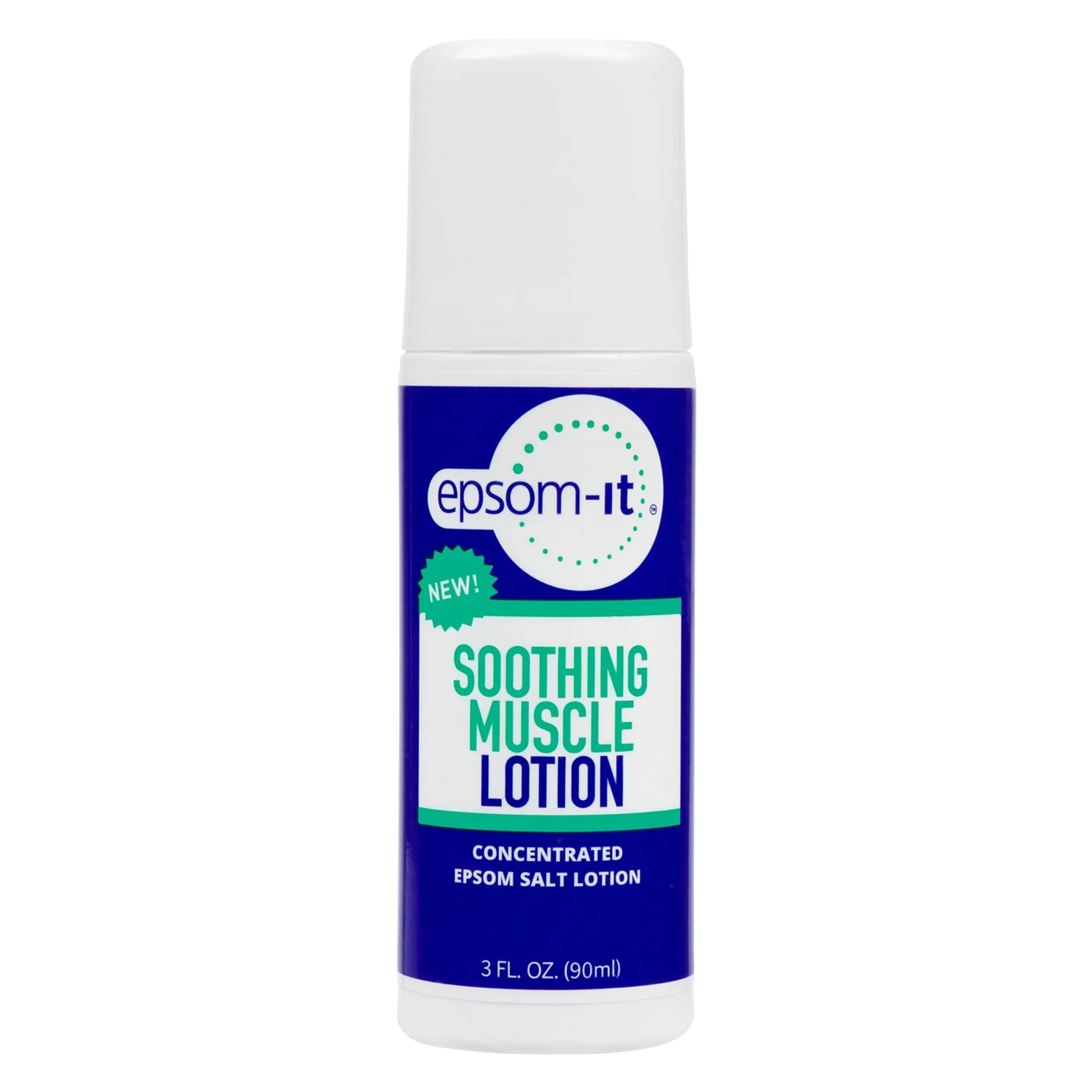 Epsom-It Soothing Muscle Lotion - Roll On Epsom Salt Lotion with Arnica for Muscle Stiffness, Leg, Knees and Feet Discomfort, Topical Magnesium Cream, 3oz EPSOM-ITAu supplements
