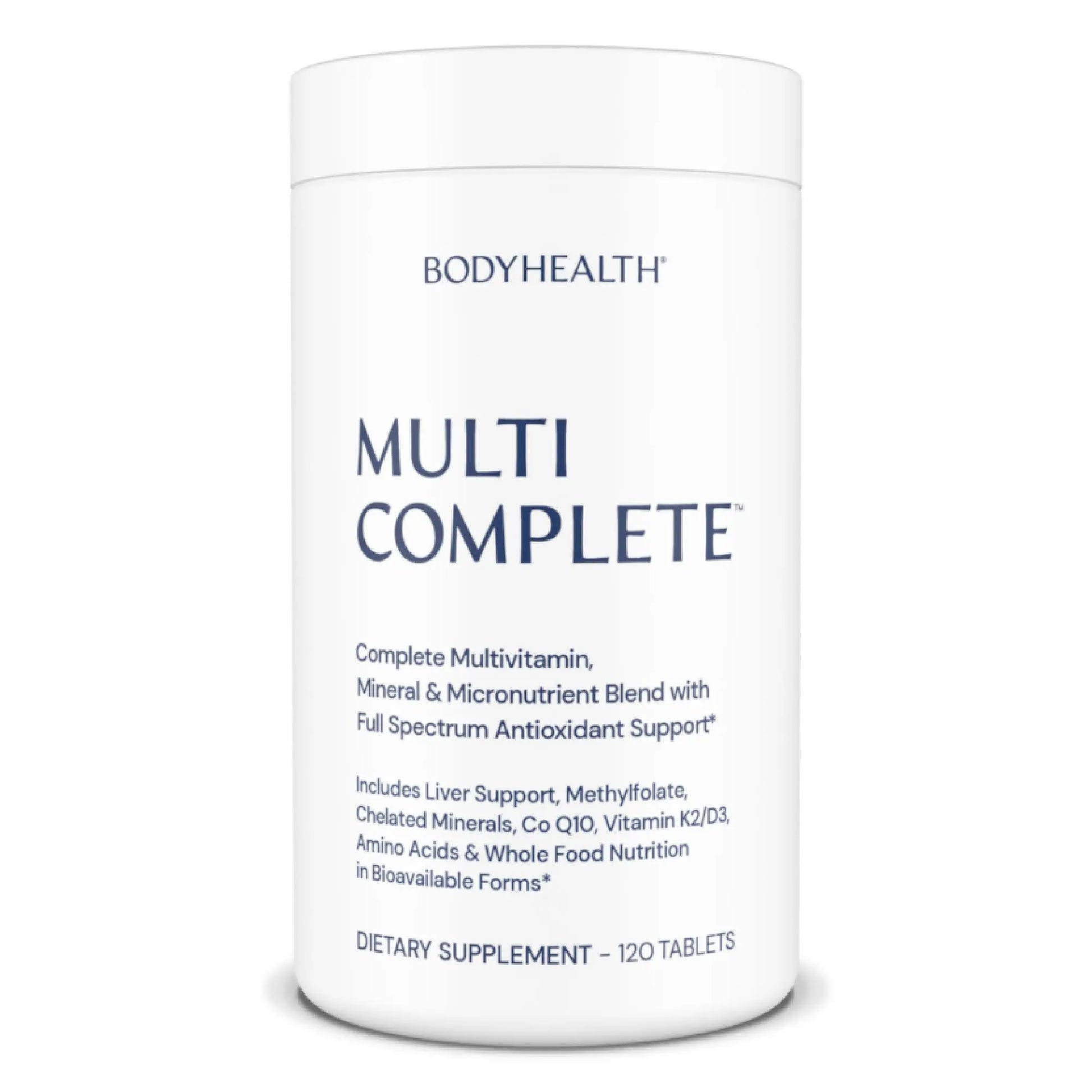 BodyHealth Multi Complete (120 Ct) Daily Multivitamin for Men and Women with Whole Foods, Minerals, Antioxidants, Organic Green Food Concentrates, and Liver Detox Extracts, Non GMO BodyHealthAu supplements