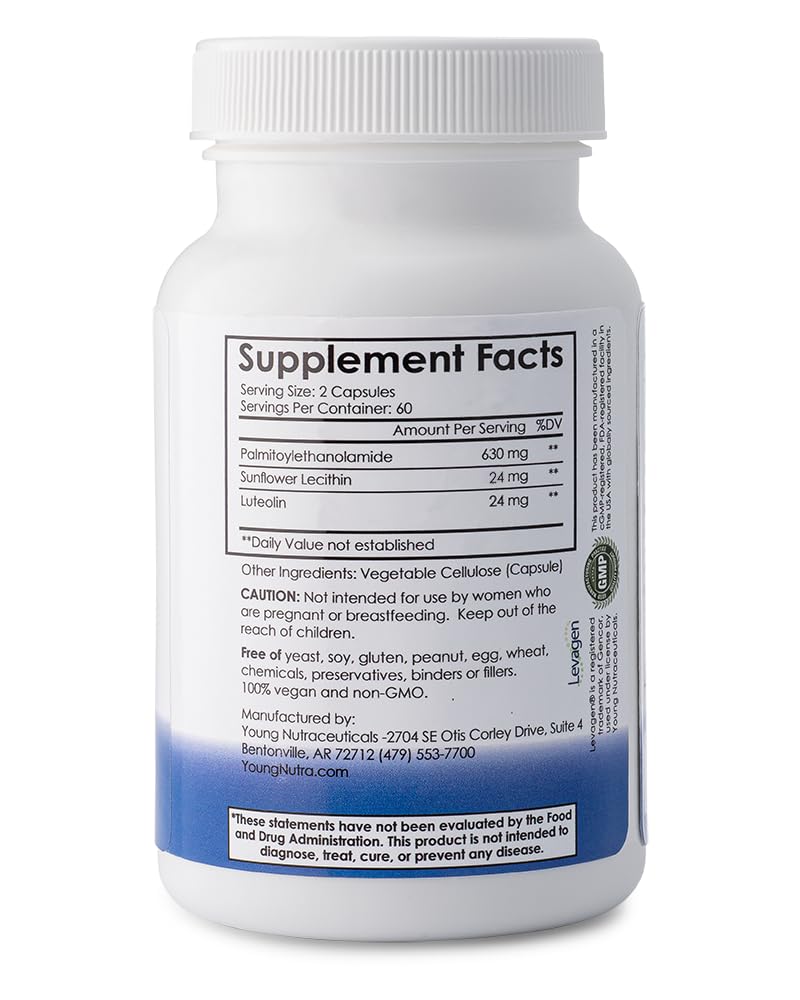 Mirica® - Pea (Palmitoylethanolamide) and Luteolin - Comfort Support - Supports Healthy Immune and Nervous Systems - 120 Capsules MiricaAu supplements