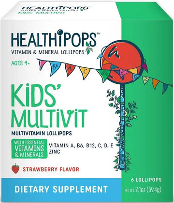 Healthipops Kids Multivitamin Lollipops (6-Pack) Healthipops Vitamin & Mineral LollipopsAu supplements