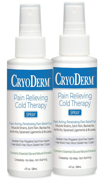 CryoDerm 4 oz Spray Cold Therapy (2 Pack) CryoDermAu supplements