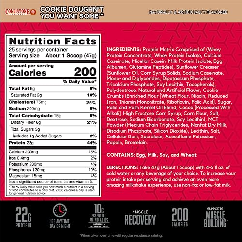 BSN Syntha-6 Whey Protein Powder, Cold Stone Creamery- Cookie Doughn't You Want BSNUS supplements