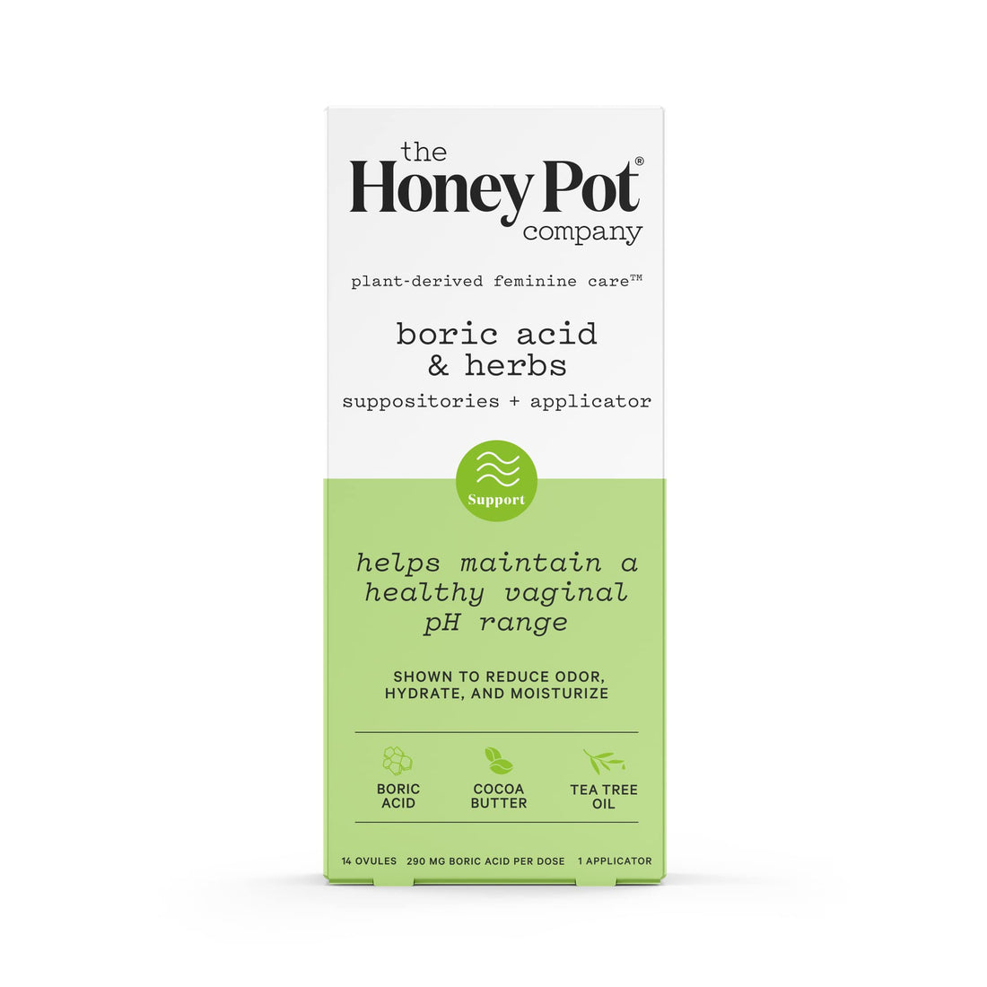 The Honey Pot Company 7 Day Boric Acid & Herbs Suppositories - Maintains and Balances Healthy Vaginal pH, Manages Odor, Hydrates, & Moisturizes - Gynecologist Tested The Honey Pot CompanyUS supplements