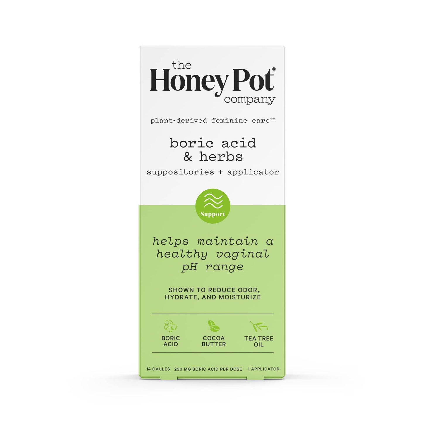 The Honey Pot Company 7 Day Boric Acid & Herbs Suppositories - Maintains and Balances Healthy Vaginal pH, Manages Odor, Hydrates, & Moisturizes - Gynecologist Tested The Honey Pot CompanyUS supplements