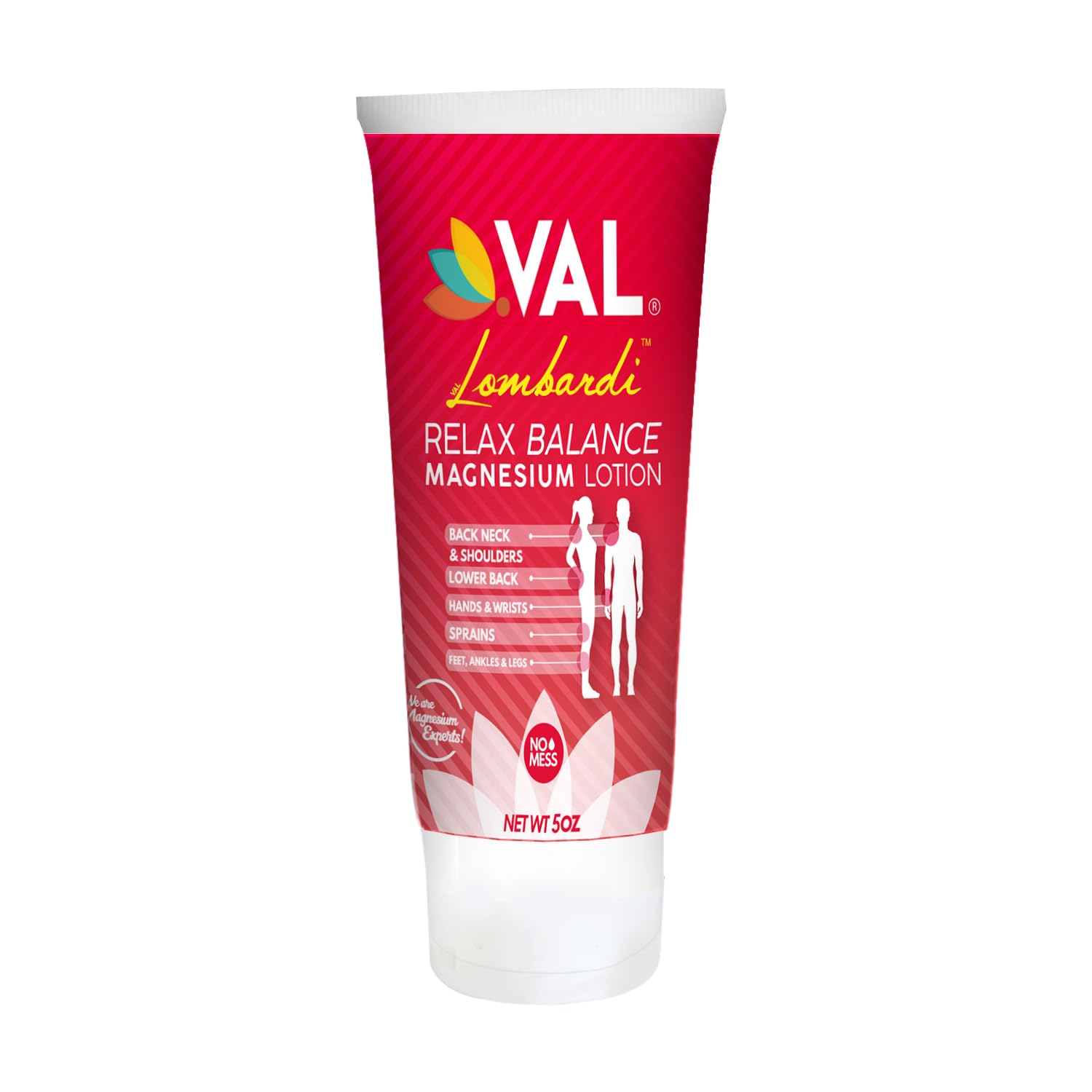 VAL Lombardi Relax Balance Magnesium Lotion | Arnica, Camphor & Menthol | Fast Relief for Joints, Muscles, Back, Shoulders, Feet | Non-Greasy | 5oz VALAu supplements