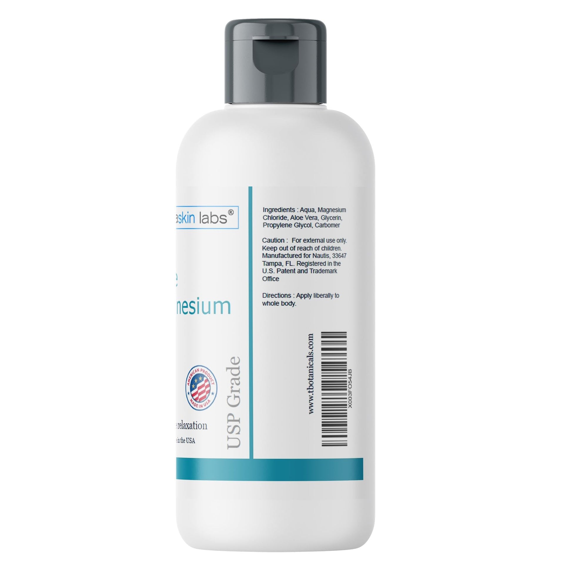 Magnesium Spray 4 oz Non-Greasy Pure Topical Magnesium Chloride Soothing Relief and Relaxation for Overworked Muscles and Joints Body Massage with Aloe Vera Made in The USA Dermaskin LabsAu supplements