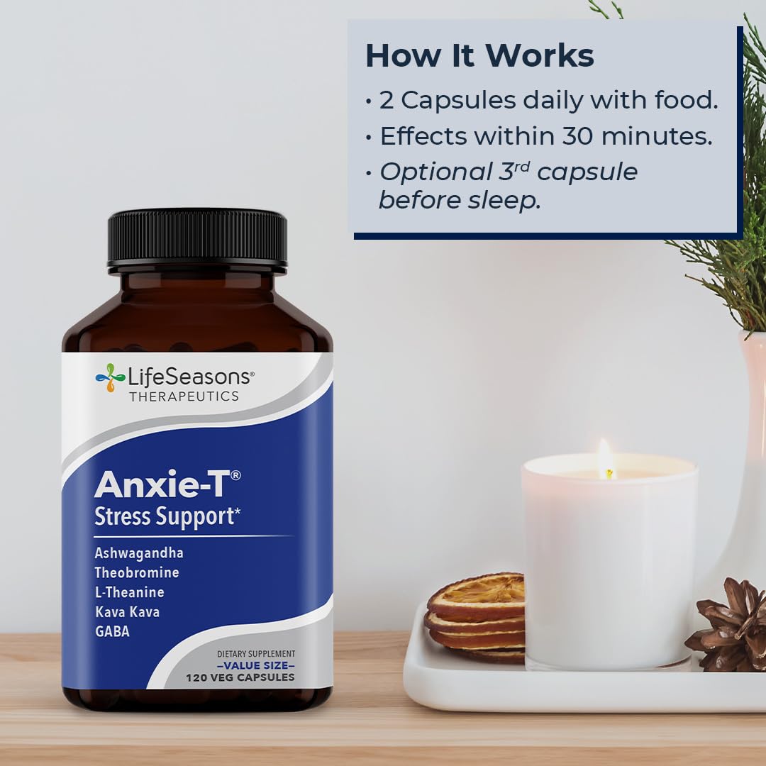 Anxie-T - Stress Relief Supplement - Supports Mood & Mental Focus - Feel Calm LifeSeasonsUS supplements