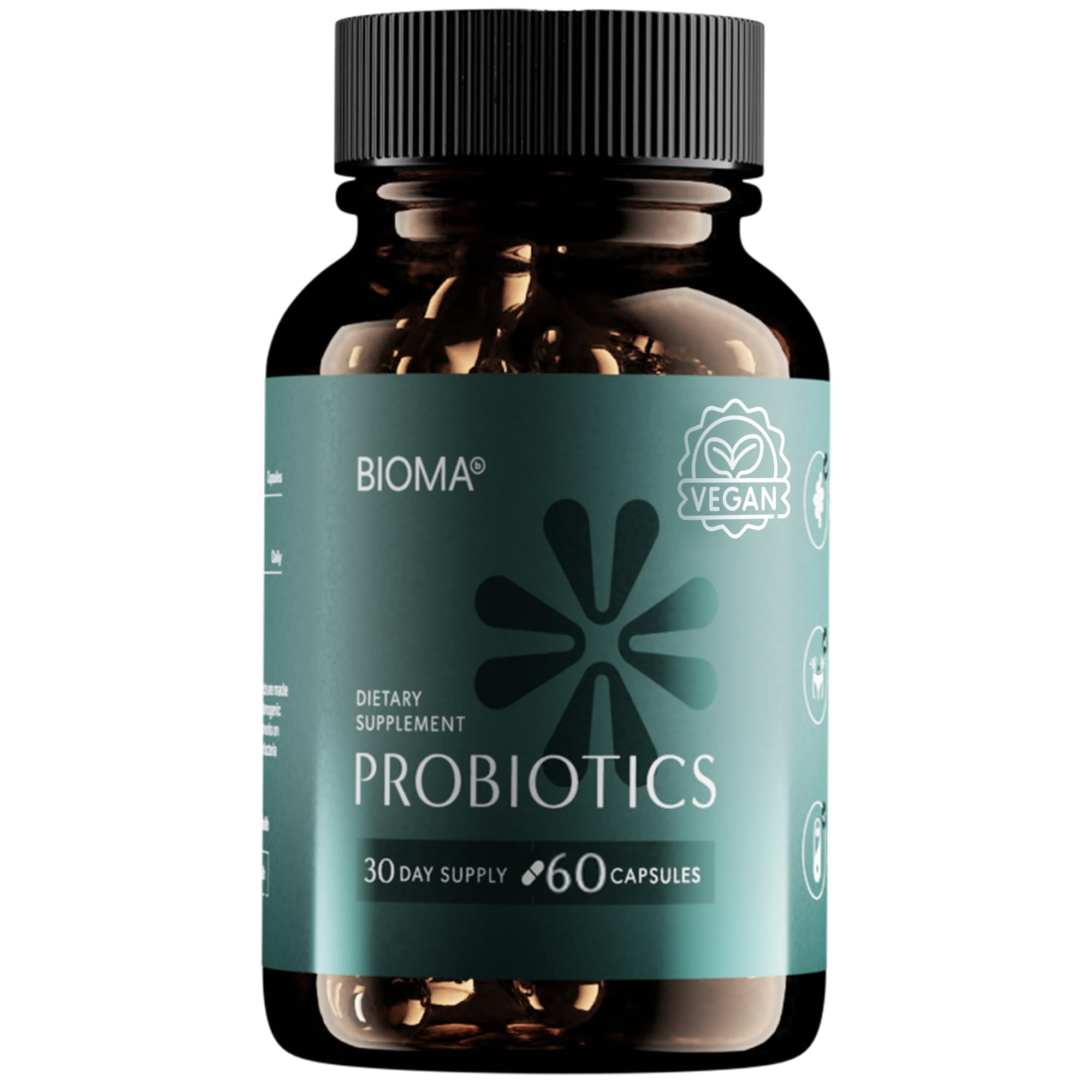 BIOMA Probiotics for Digestive Health, 3 in 1 Gut Health Probiotics and Prebiotics/Postbiotics BIOMAUS supplements