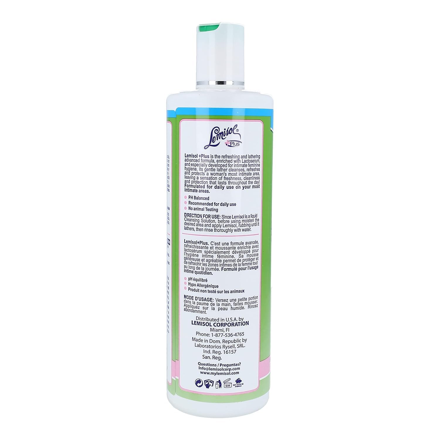 Lemisol Plus Feminine Wash 16 oz (Pack of 5) LemisolAu supplements