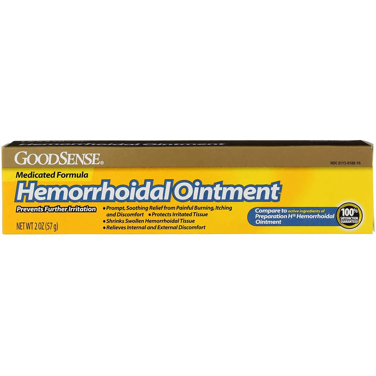 GoodSense Hemorrhoidal Ointment, Phenylephrine HCl, Petrolatum, Mineral oil, Relief from Burning, Itching and Discomfort of Hemorrhoids, 2 Ounces GoodSenseAu supplements