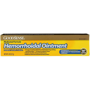 GoodSense Hemorrhoidal Ointment, Phenylephrine HCl, Petrolatum, Mineral oil, Relief from Burning, Itching and Discomfort of Hemorrhoids, 2 Ounces GoodSenseAu supplements
