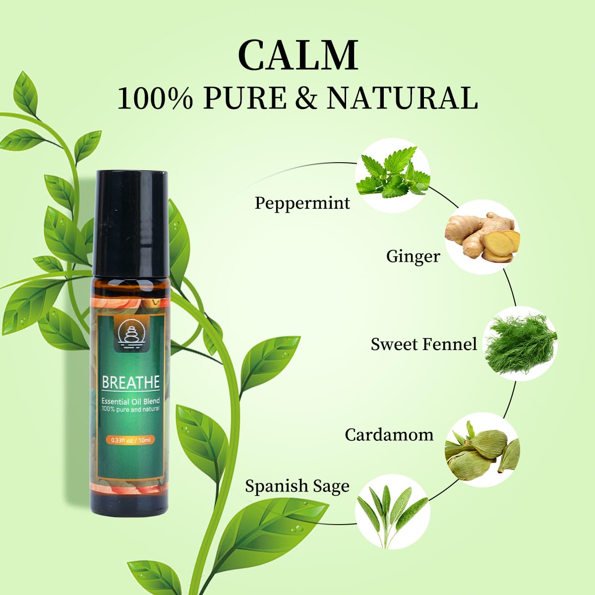 Breathe Easy Essential Oil Blend - Relief for Allergy, Sinus, Cough, and Congestion - Therapeutic GenericAu supplements