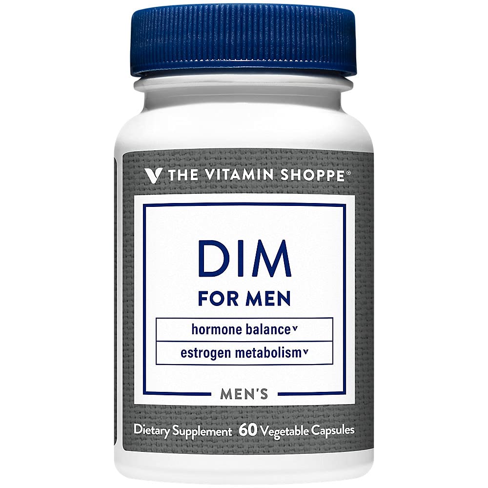 The Vitamin Shoppe DIM Men with BioPerine 200mg - Hormone Balance | Estrogen Metabolism Support | 60 Capsules | Enhanced Absorption The Vitamin ShoppeAu supplements