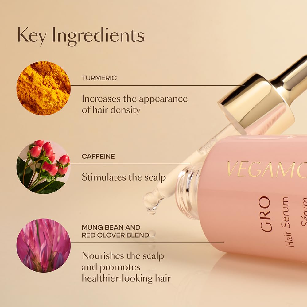 VEGAMOUR GRO Better Duo Includes GRO Hair Serum & GRO Revitalizing Scalp Massager for Thinning Hair VEGAMOURAu supplements