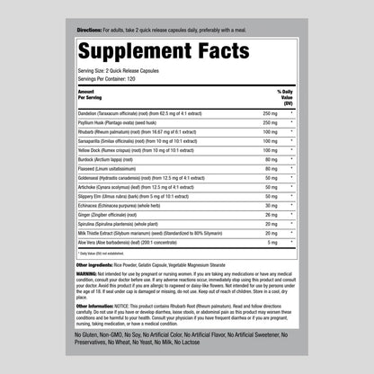 Piping Rock Detox Cleanse Capsules | 240 Pills | Herbal Complex | Lean Formula Piping RockUS supplements