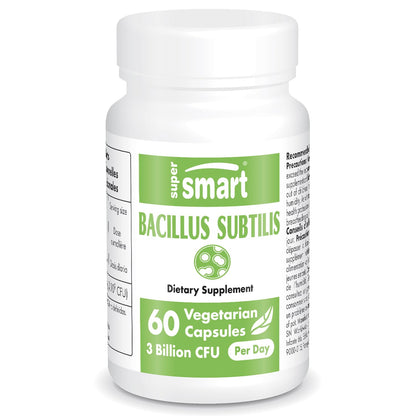 Supersmart - Bacillus Subtilis 3 Billion CFU per Day (High Potency) - Spore Probiotic SupersmartUS supplements