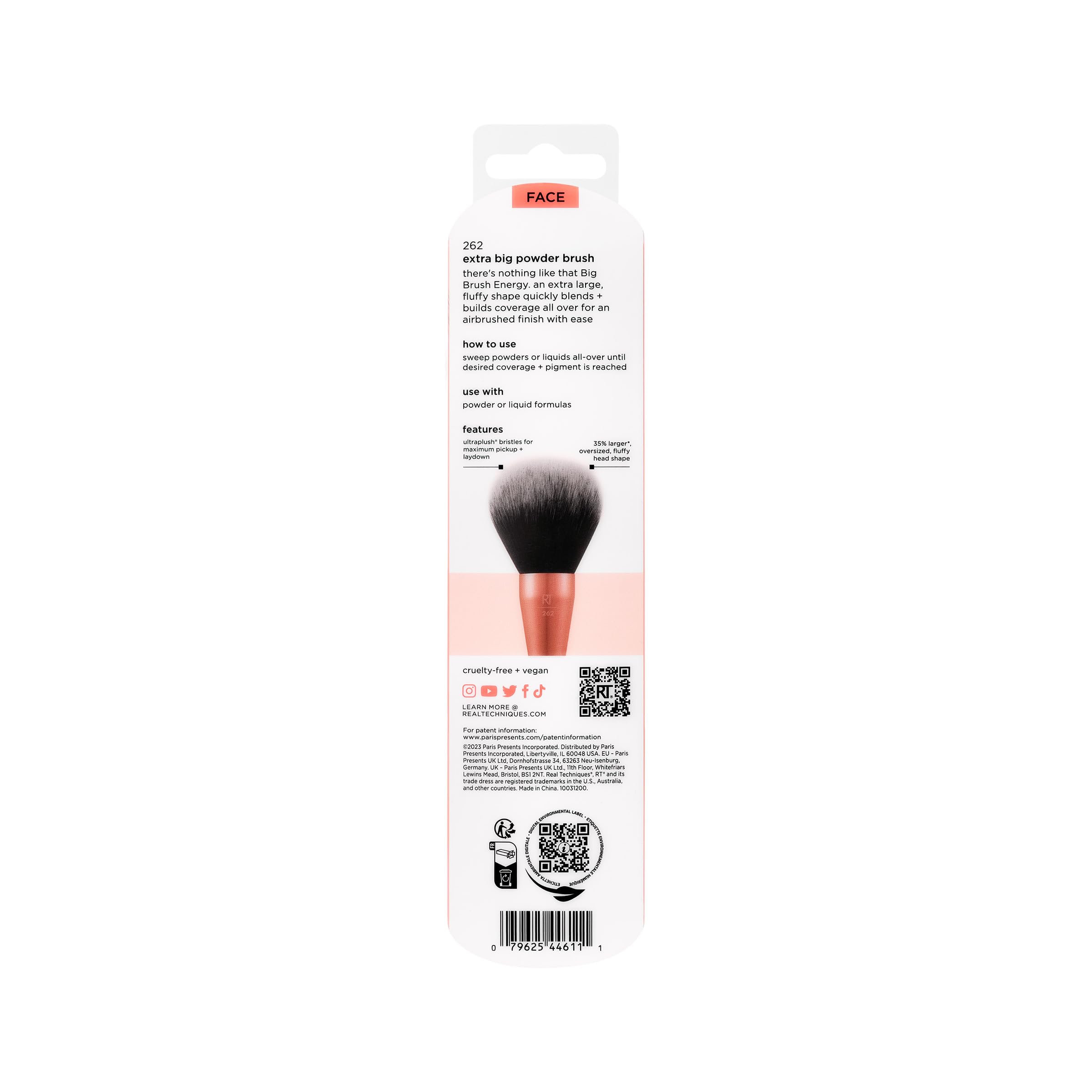 Real Techniques Extra Big Powder Brush, Large Makeup Brush For Powder, Fluffy Head For All-Over Setting, XL Oversized Brush For Quick Application, Cruelty-Free, Synthetic Bristles, 1 Count Real TechniquesAu supplements