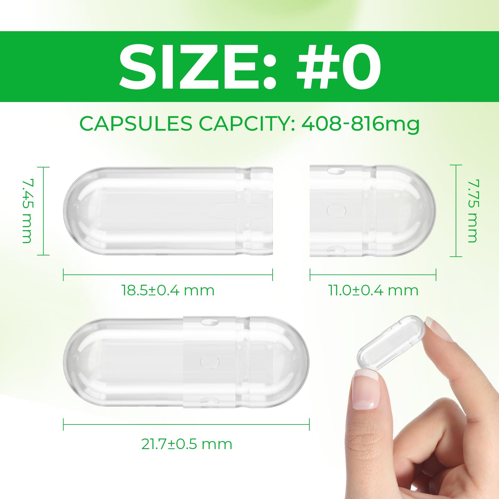 Angtai JN Size 0 Capsules Empty Vegan Plant Based Clear (100 Count) Gluten Free, Non-GMO, Halal Certified Pill Caps Filling Kit with 2 Spoons for Vegetarian DIY Your Own Supplements Angtai JNAu supplements