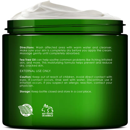 New York Biology Tea Tree Oil Foot Cream for Dry Cracked Feet, Athletes Foot, Nail Fungus NEW YORK BIOLOGY THE ULTIMATE COSMECEUTICALSUS supplements