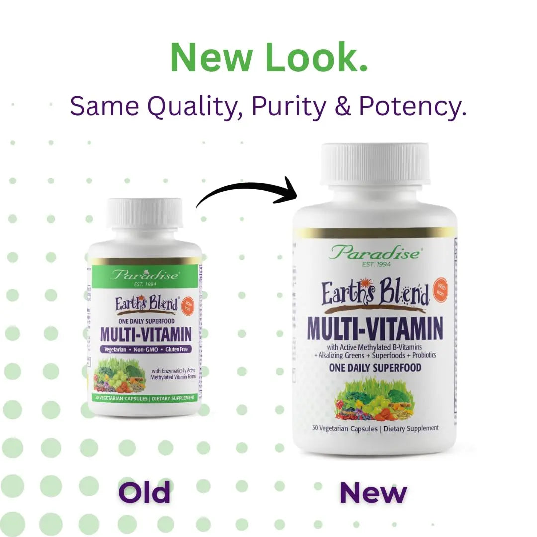 Paradise Herbs Earth's Blend Women's Once Daily Multivitamin with Iron, 48 Organic Superfoods, Probiotics, Antioxidants Paradise HerbsAu supplements
